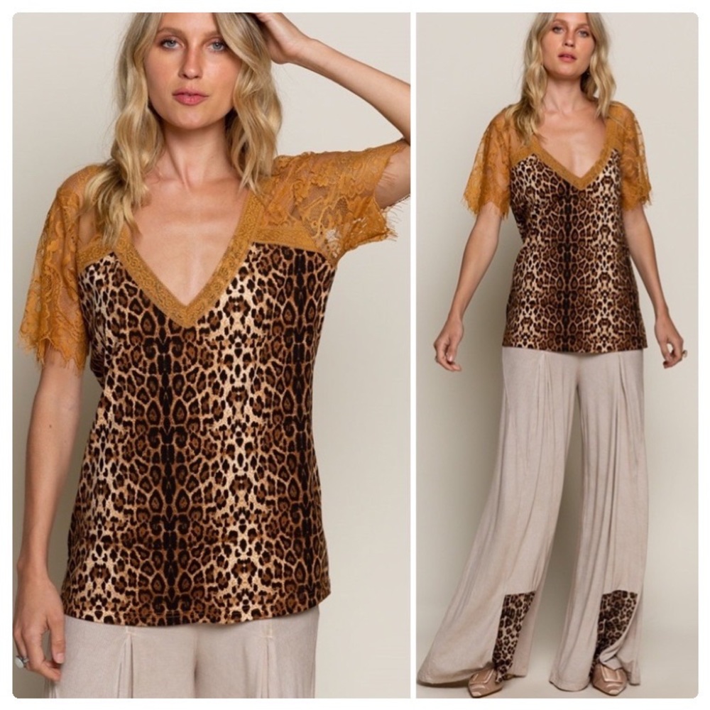 POL Leopard Printed Sweetheart Confession Tee - Picture 3 of 13